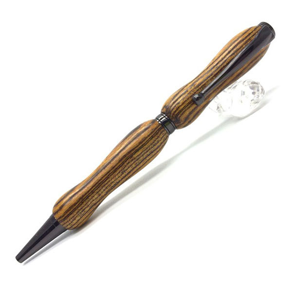 ボールペン 木製 高級 稀少杢 銘木 日本製 ハンドメイド クロスタイプ0.7mm 三菱鉛筆ボールペン芯SK-8 luminio ルミニーオ 1601｜fashion-labo｜08