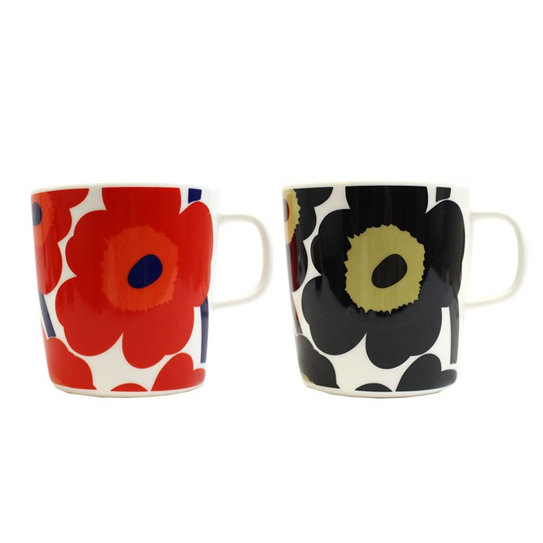 マリメッコ マグカップ ウニッコ 2個セット 400ml 花柄 キヴェット marimekko Unikko 取っ手付き コップ ペア 北欧 食器  おしゃれ レディース 067719 ブランド :mar067719:ファッションラボ - 通販 - Yahoo!ショッピング