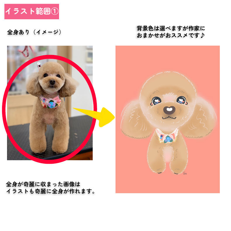 50枚 うちの子 ペットプリントラボ オーダーメイド イラスト