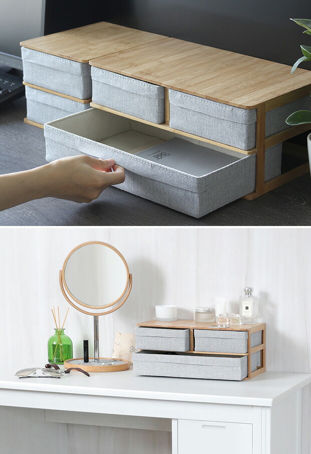 GUDEE（グディ） 収納ケース 卓上チェスト おしゃれ 引き出し 3