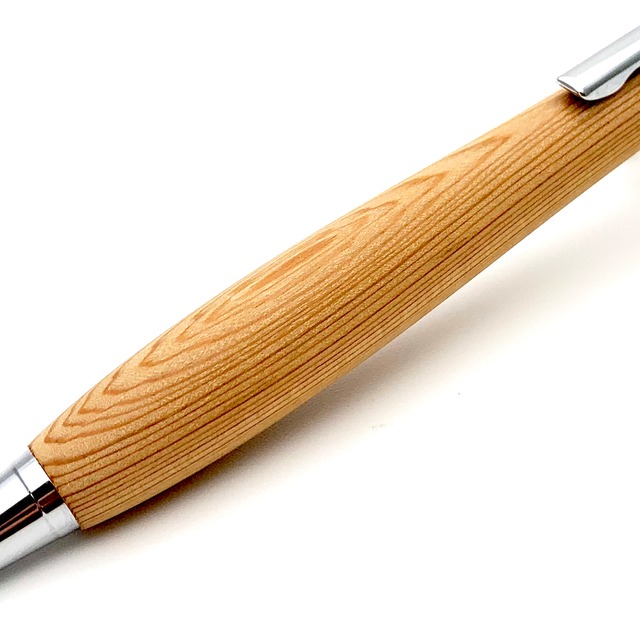 ボールペン 名入れ 木製 高級 油性 0.7 黒 高級 日本製 ノック式 稀少