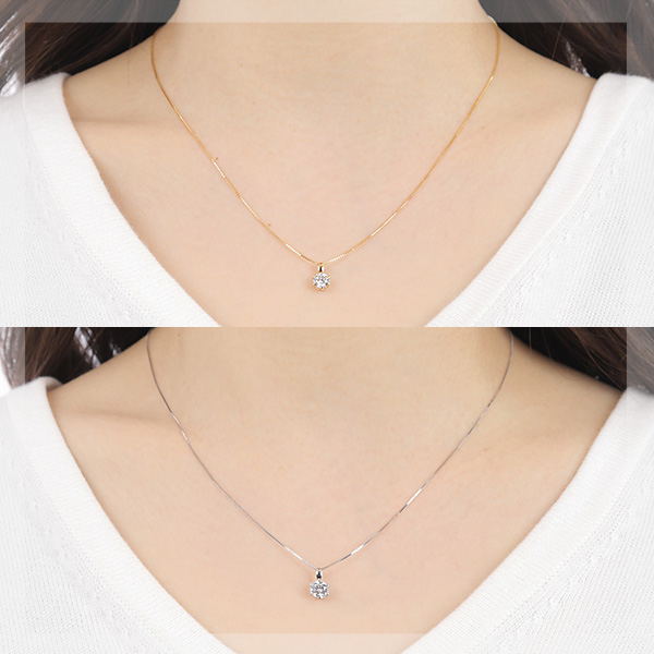 スーパー キュービックジルコニア 5mm ネックレス ジルコニア cz
