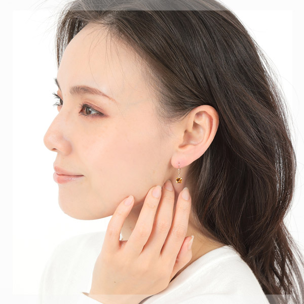 4°C k10 ピアス フック COCOSHNIK ピアス K10コンパクトフリンジ フックピアス