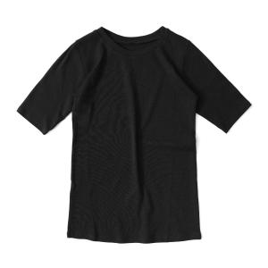 [M-4L]快適な着心地を実現。コットン100% 半袖 カットソー レディース Tシャツ インナー ...