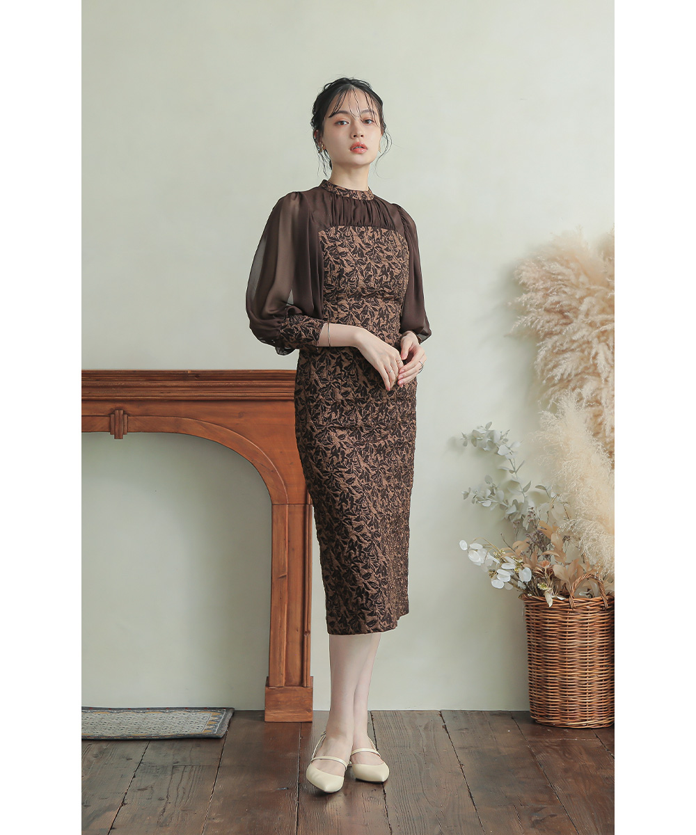Leja - レジャ ワンピース パーティードレス 結婚式 Iライン