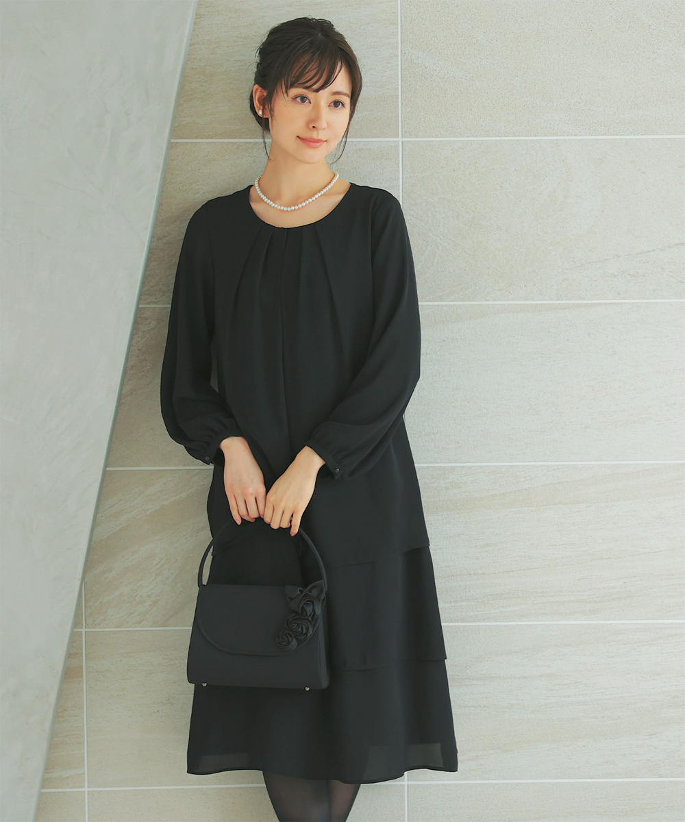 niana ブラックフォーマル レディース 喪服 礼服 ワンピース