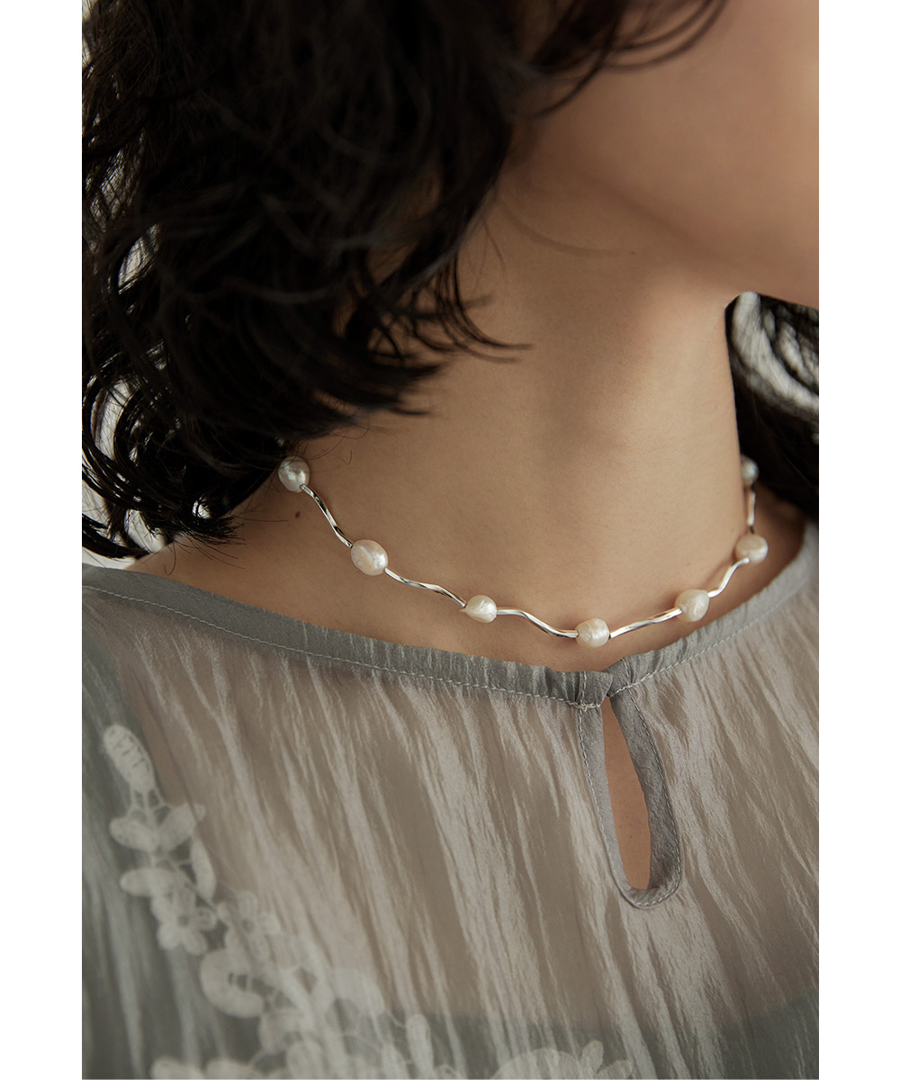 niana 2way淡水パールゴムネックレス ブレスレット アクセサリー