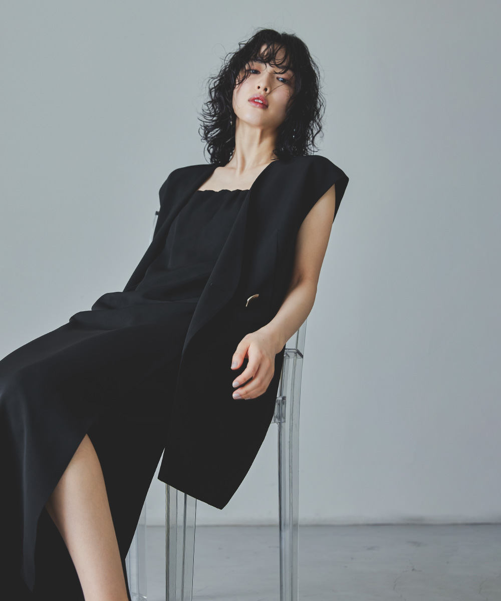 2点セット パーティー ドレス 結婚式 COMME CA ISM リアルファー - メルカリ