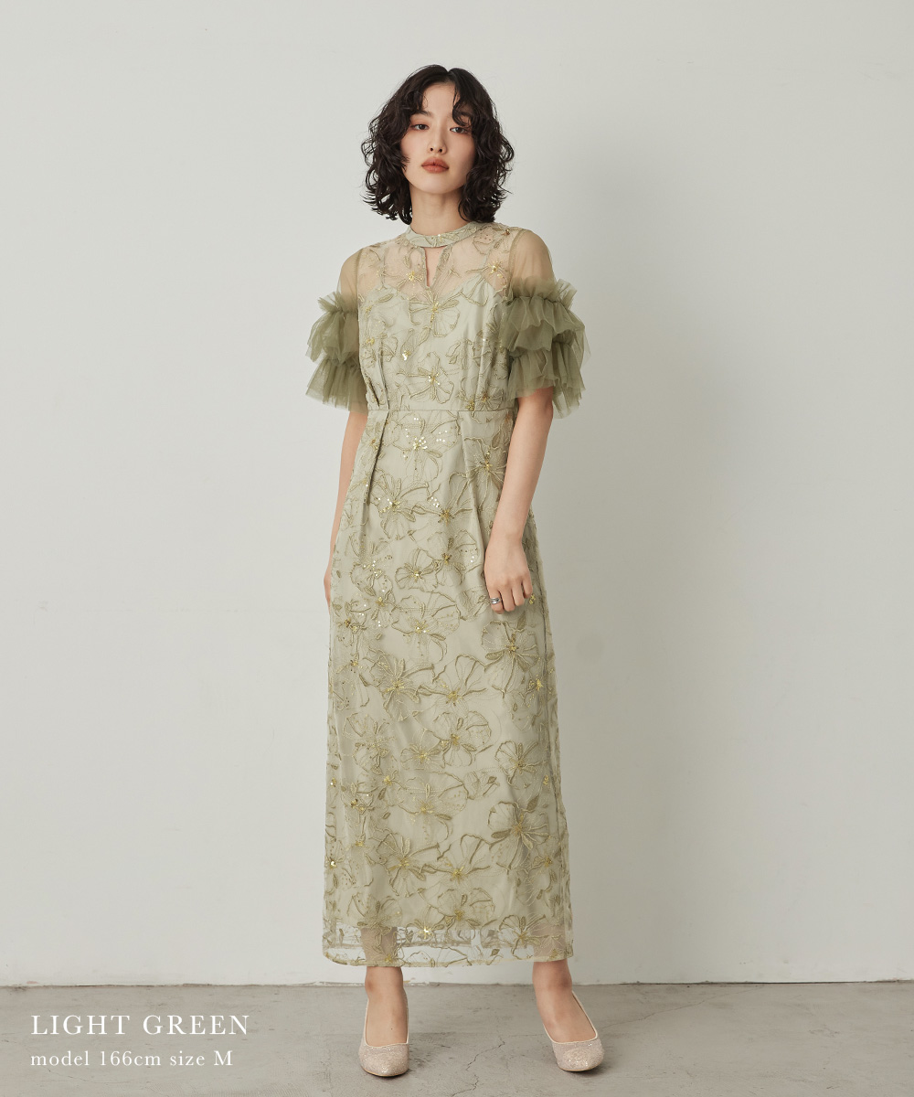 Amazon | ZaZa Bridal ギャザー付きサテン 指無し手袋 花柄刺繍