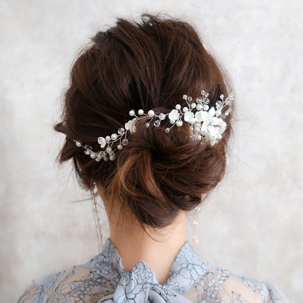 商品 パール ヘッドドレス 髪飾り 成人式 花嫁 結婚式 ドレス お呼ばれ ヘアアクセ