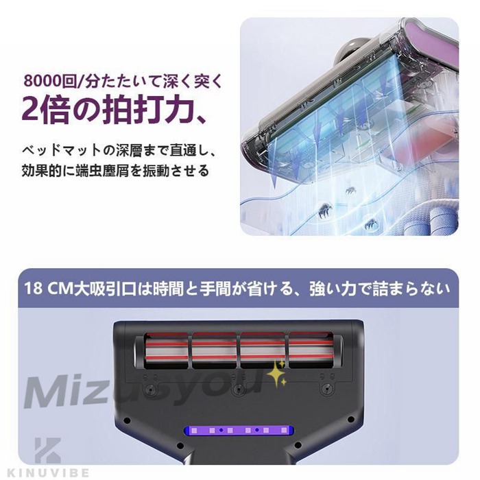 70℃温風恒温 ダニ除去器 LEDディスプレイ UV除菌 超吸収 布団掃除機