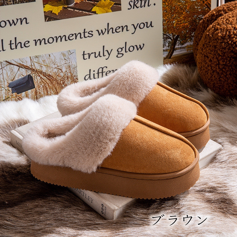 ムートンスリッパ レディース ムートンブーツ かかとなし サボムートン