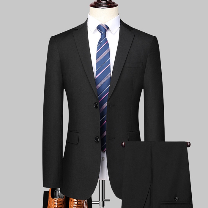 スーツ メンズスーツ スリムスタイル 二つボタン 紳士服 ビジネススーツ メンズ セットアップ 上下セット 結婚式 パーティー｜fashionrezumu｜02