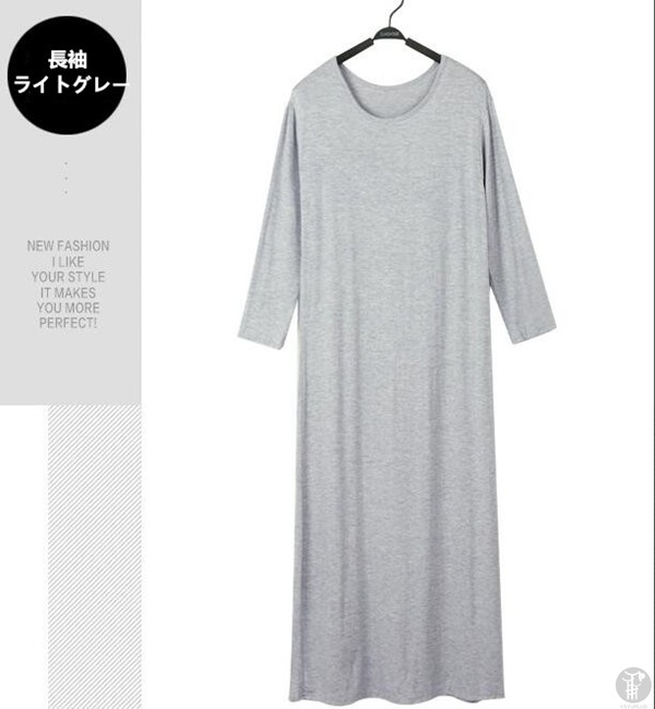 マキシワンピース 2タイプ 半袖 長袖 夏ワンピ ストレッチ ワンピ ワンピース インナーワンピース インナー 部屋着 代引不可 Ririt26 ファッションリズム 通販 Yahoo ショッピング