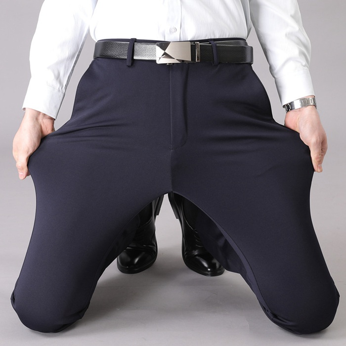 ビジネスパンツ スラックス 接触冷感 メンズ クールビズ スリムパンツ ストレッチ 洗える ウォッシャブル 薄手 美脚 細身