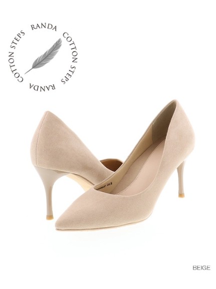 RANDA(ランダ)通販|【ストレスフリー】ベーシックパンプス(BEIGE)