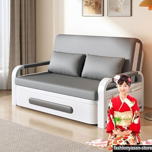 ソファーベッド[オレンジ/158cm+5cm スポンジ+2cm ココナッツコイア