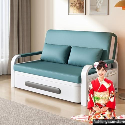 ソファーベッド[オレンジ/158cm+5cm スポンジ+2cm ココナッツコイア