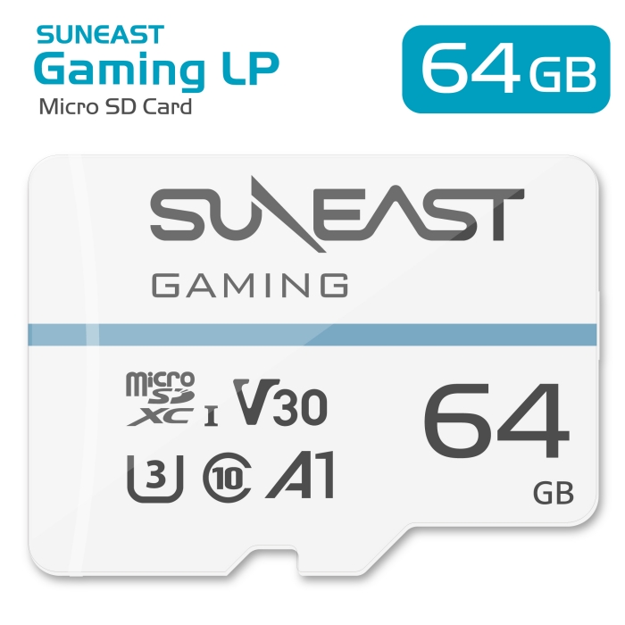 送料無料 SUNEAST microsdカード 64GB 2枚セット マイクロsdカード class10 UHS-I U3 V30 A1 4K対応 Gaming LP Nintendo Switch対応 SE-MSD064GMON2P（YF）