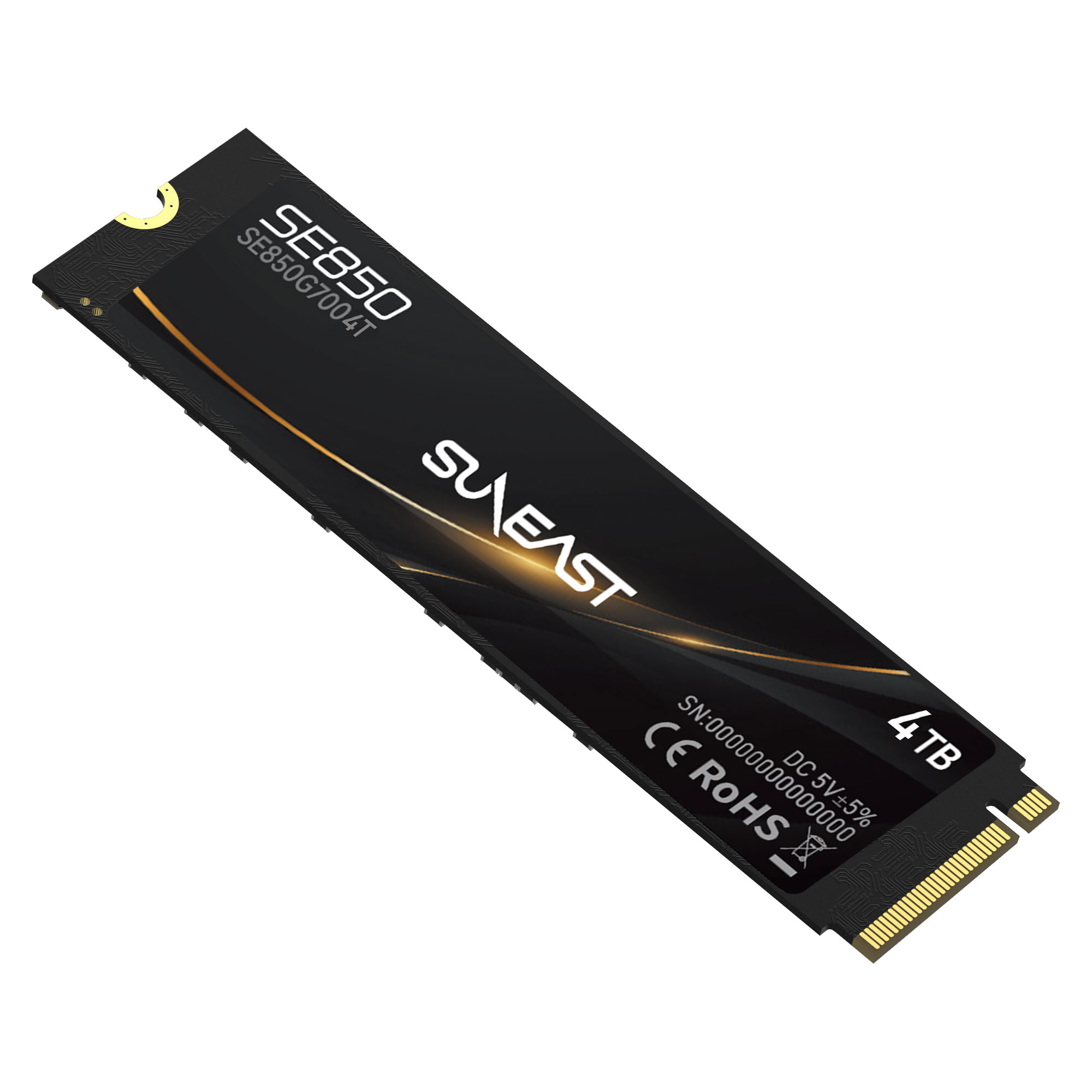 SUNEAST 4TB M.2 2280 SSD NVMe PCIe Gen4×4 ヒートシンク付き PS5確認 