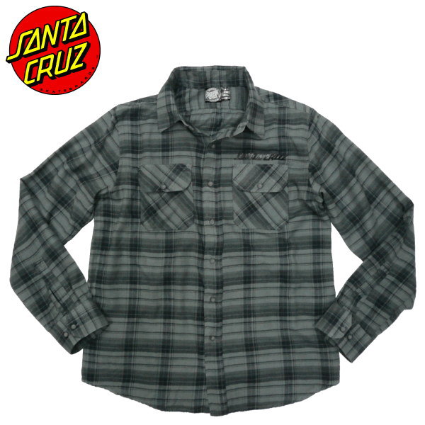 SANTACRUZ（サンタクルズ） STRIP FLANNELシャツ フランネルシャツ