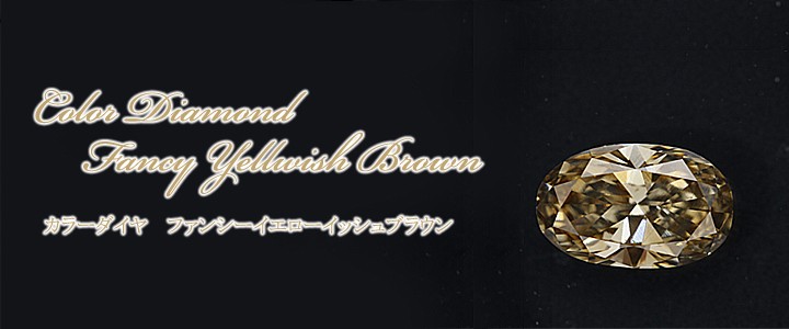 1カラット ダイヤモンドルース(裸石) 1.065ct Fancy Yellowish Brown SI-1 オーバル 中央宝石鑑定書 (MB)(272266)