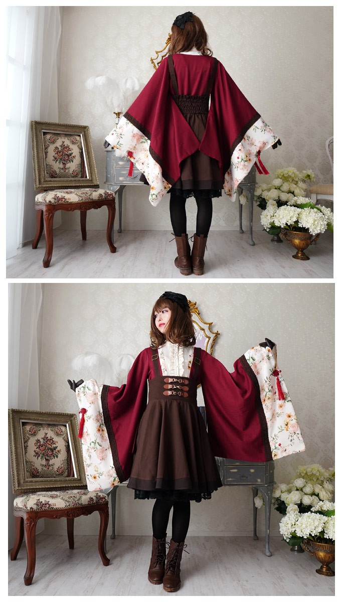 大きいサイズ Ll ワンピース 和風 和袖 レッド Favoriteオリジナル和 スチームパンクワンピース レッド年3月新作下旬 Ffai032sizered ワンピース専門店 Favorite 通販 Yahoo ショッピング