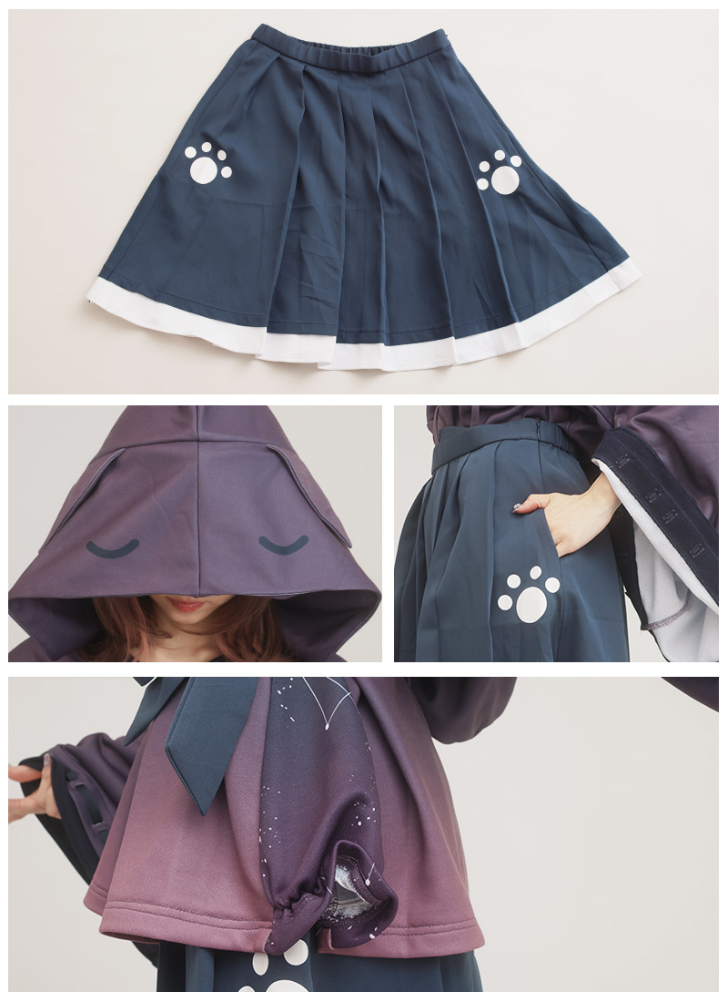 猫×和袖パーカー＆スカートセット|Favorite フェイバリット 猫耳 和洋