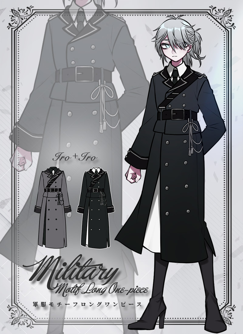 最短即日出荷]軍服コート風2Wayワンピース Favorite フェイバリット[24