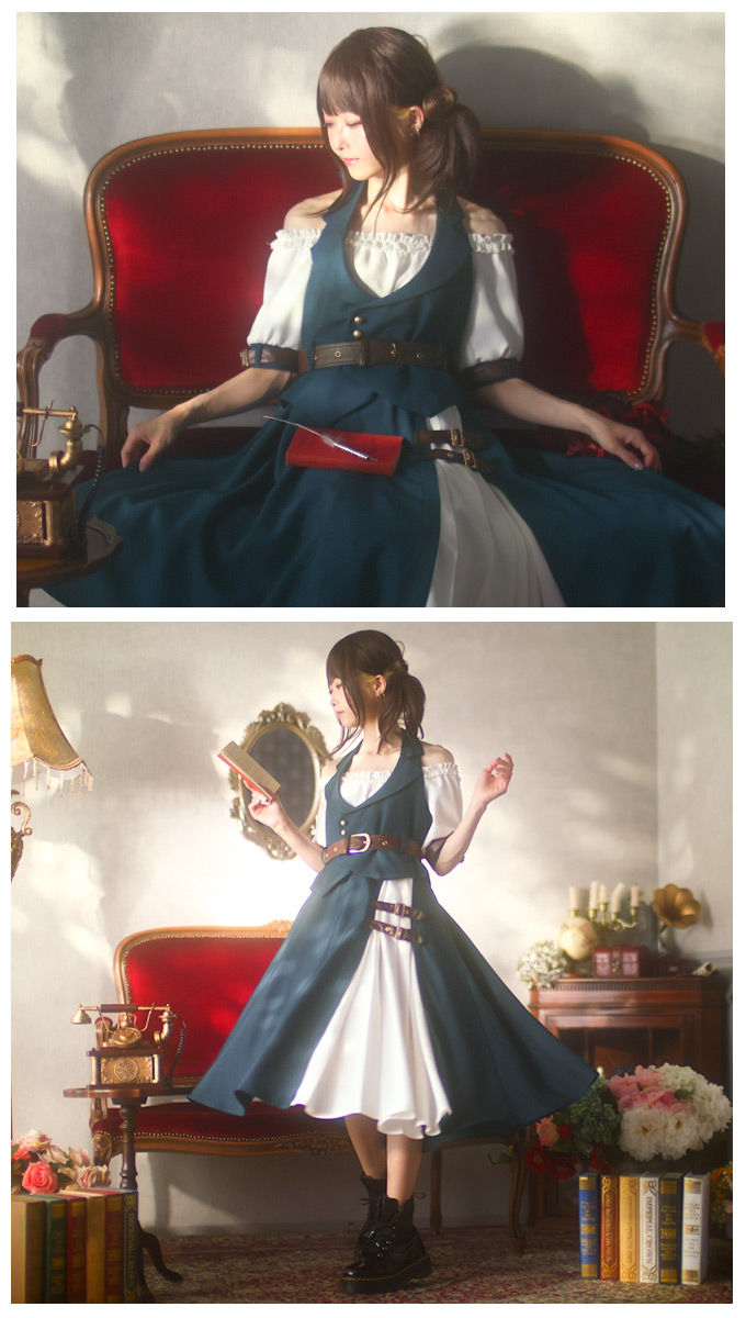 ファンタジー 七分袖 ＊favorite ＊下町ギルドの受付嬢ワンピース2022