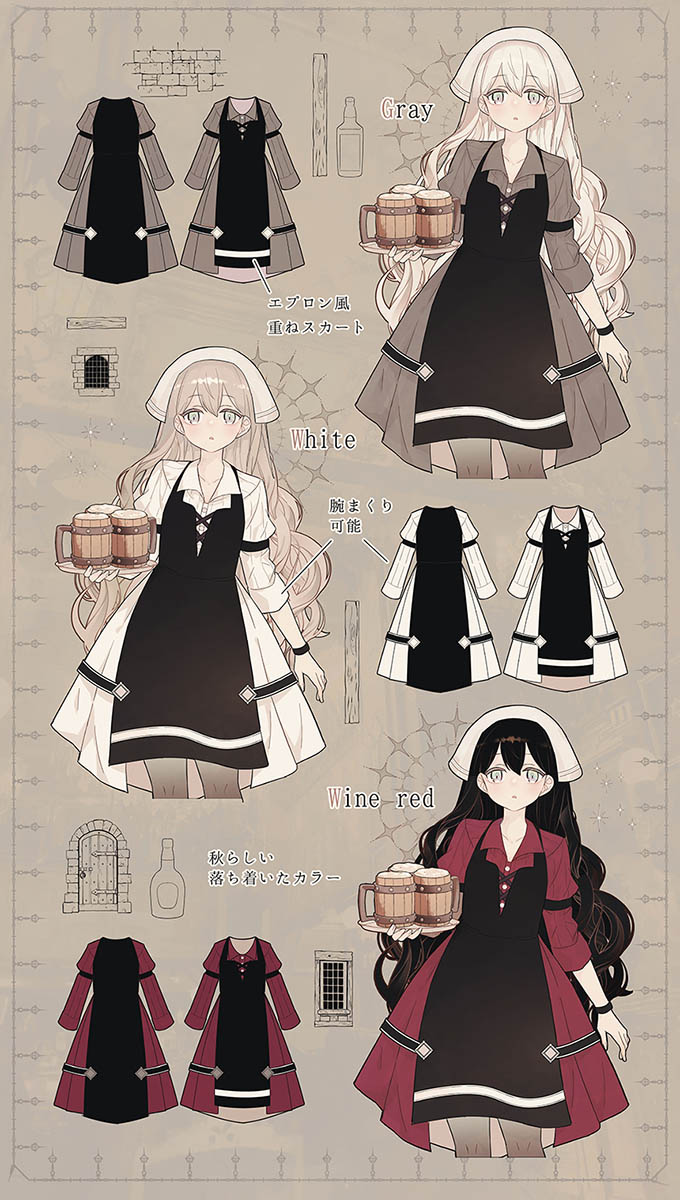 favorite フェイバリット 中世酒場の看板娘ワンピース Mサイズ