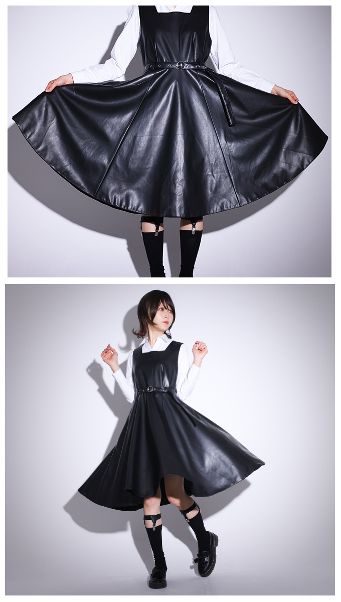 ミディアム丈 制服 合皮 クール Favorite オリジナル レザー