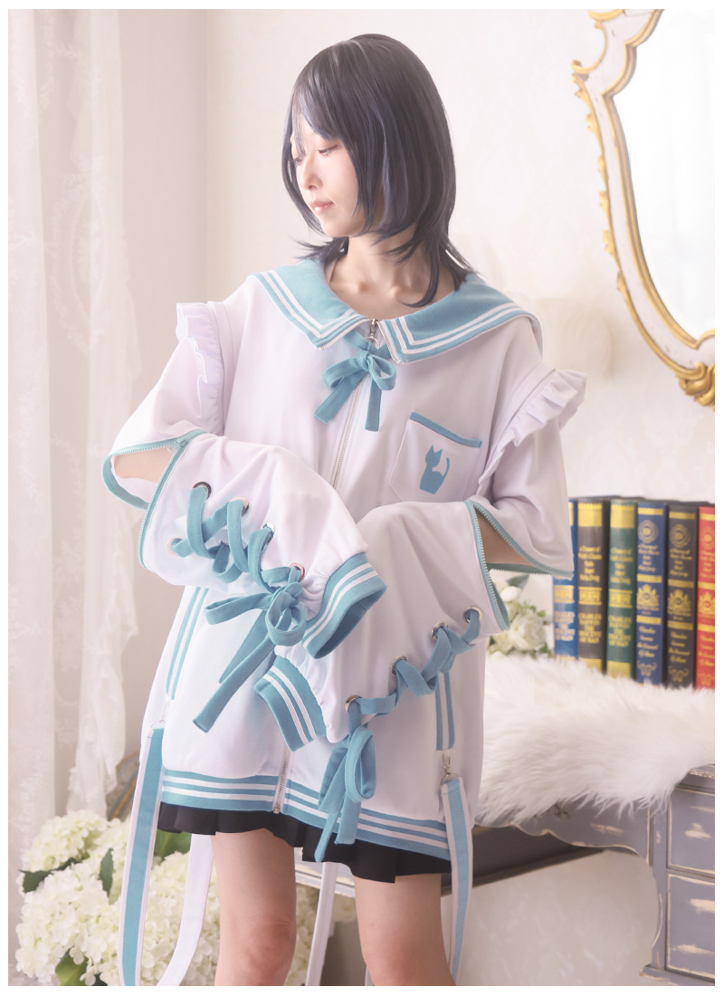 ファリファリ　天使パーカー NAT4NEさんコラボ ねこ天使セーラーパーカー ｜ Favorite