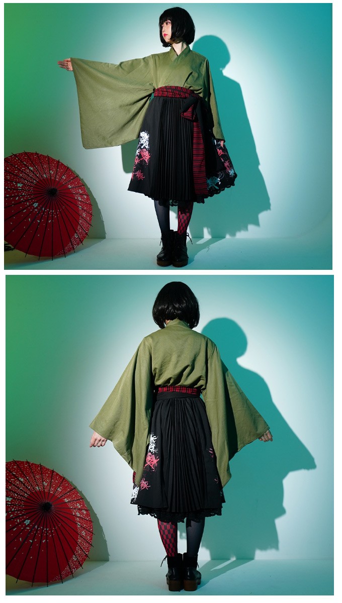 Favorite トップス 和 和風 和装 和袖 着物 衣装 サブカル系