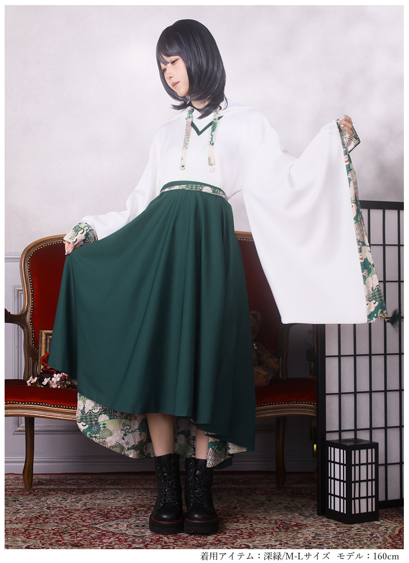 最短即日出荷]パーカーワンピ 和袖 和柄 Favorite フェイバリット 徒花