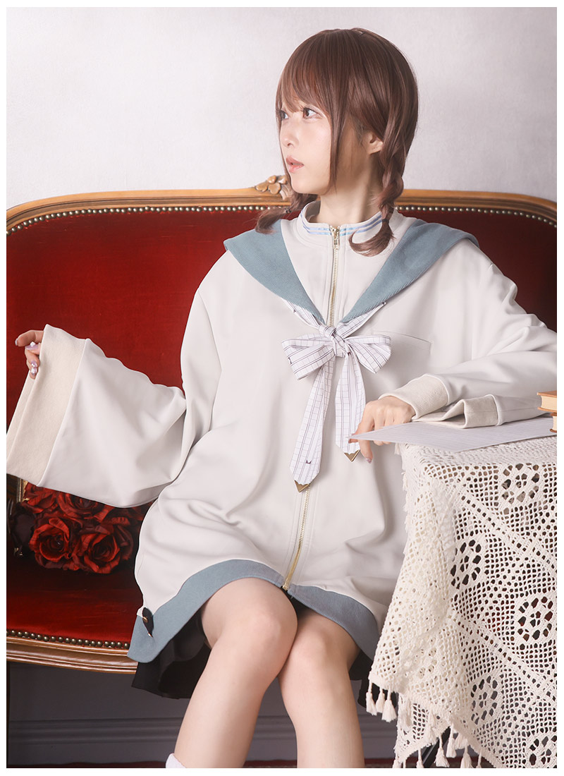 最短即日出荷]パーカーワンピ 和袖 和柄 Favorite フェイバリット 徒花