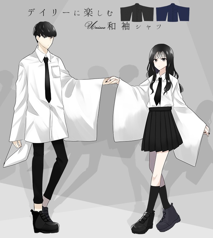 シャツ メンズ ユニセックス 和洋折衷 ホワイト Favoriteオリジナル