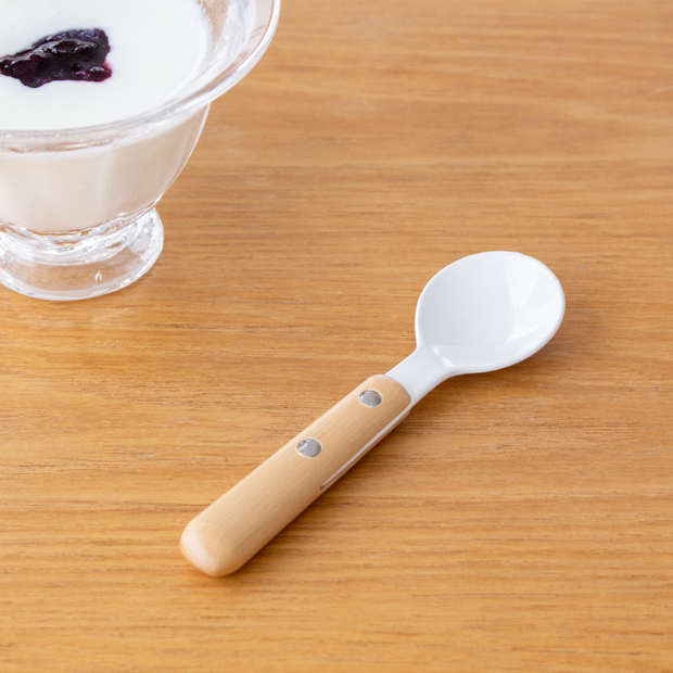 3/8はポイント10倍／ ミニスプーン 琺瑯 ホーロー カトラリー 持ち手