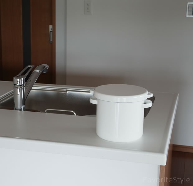 野田琺瑯(ノダホーロー)  ラウンドストッカー　ホワイトシリーズ