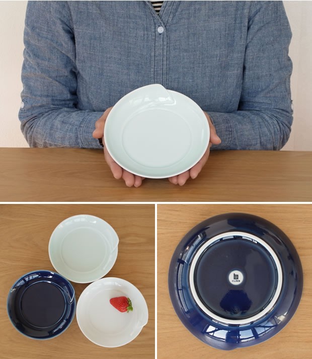 白山陶器 皿 白 青 ひとえ 取皿 波佐見焼 中皿 小皿 HITOE