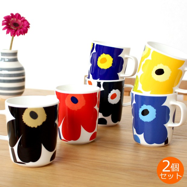 マリメッコ マグカップ ウニッコ 2個 セット 250ml 花柄 Marimekko Unikko 取っ手付き コップ ペア 北欧 食器 ギフト Favoritestyle キッチン 雑貨 通販 Yahoo ショッピング