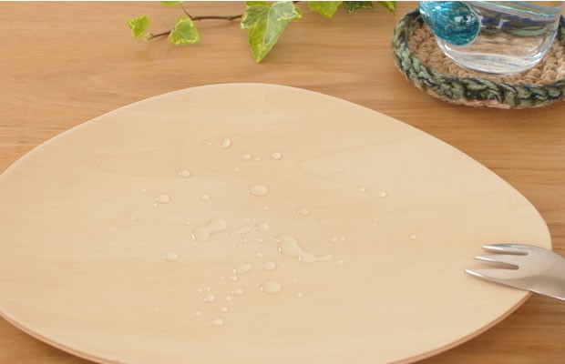 次回入荷未定】木製 食器 皿 プレート 平皿 取り皿 マロン型 日本製