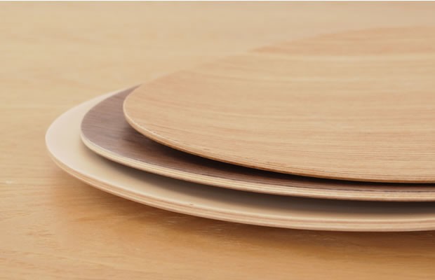 次回入荷未定】木製 食器 皿 プレート ワンプレート マロン型 日本製