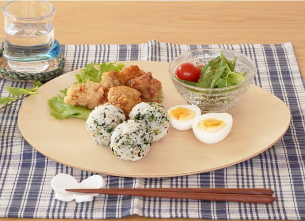取扱終了】木製 食器 皿 プレート ワンプレート マロン型 日本製