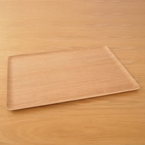 次回入荷未定】トレー 木製 おしゃれ お盆 カフェトレー 長方形 39.5cm