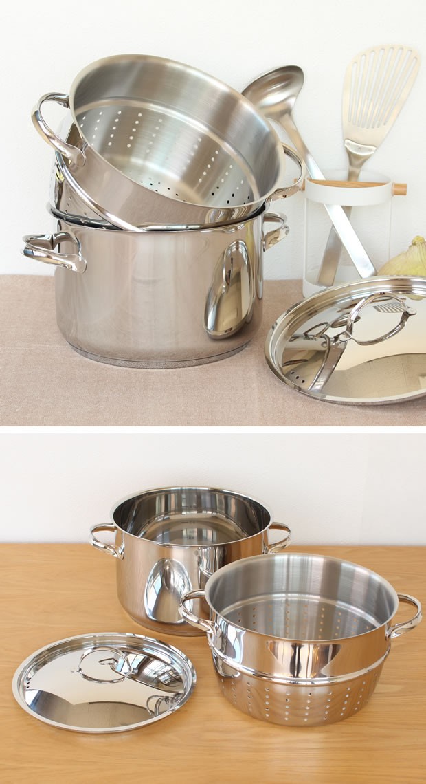 OPA Mari オパ マリ キャセロール スチーマー付き 5L IH対応 軽量