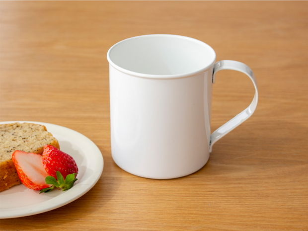 12/5〜7はポイント10倍／ マグカップ L 360ml 琺瑯 ホーロー Blanc