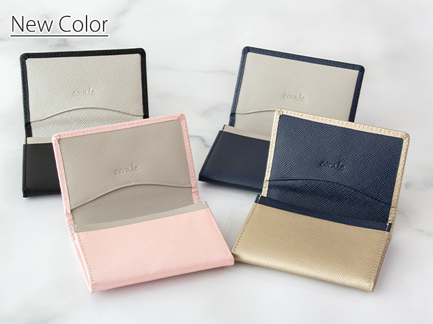 名刺入れ レディース 革 本革 バイカラー プリズムレザー カードケース 名刺ケース シンプル おしゃれ 女性用 corale