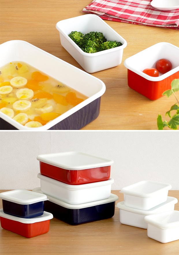 アスプルンドEnamel kitchenwareレクトコンテナ