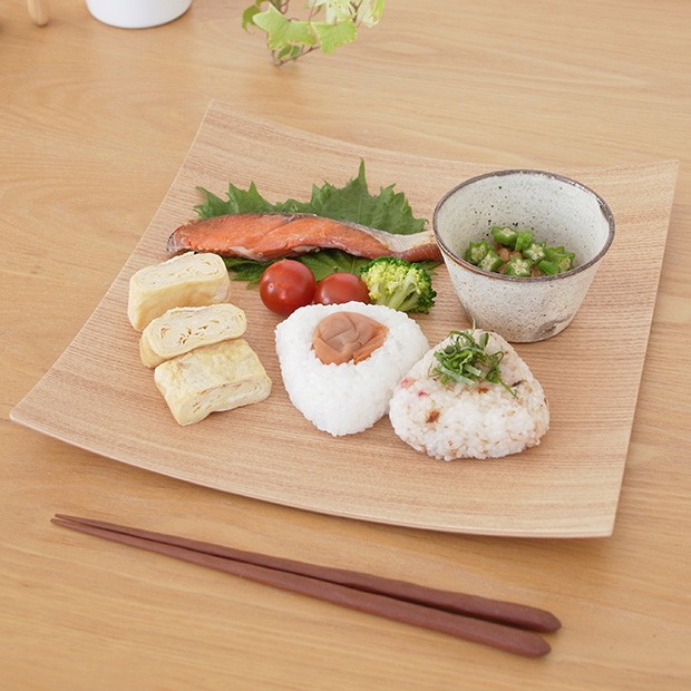 1/12はポイント10倍／ 木製食器 皿 プレート 木製 食器 四角 スクエア 正方形 27cm 日本製 Natural Plywood Dish  Square L GOLD CRAFT : 00003253 : FavoriteStyle キッチン・雑貨 - 通販 - Yahoo!ショッピング